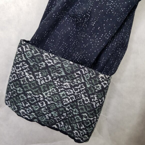 Robert Graham Button Up Shirt Mens XL Flip Cuff Classic Fit Night Sky Star Black - Picture 5 of 16